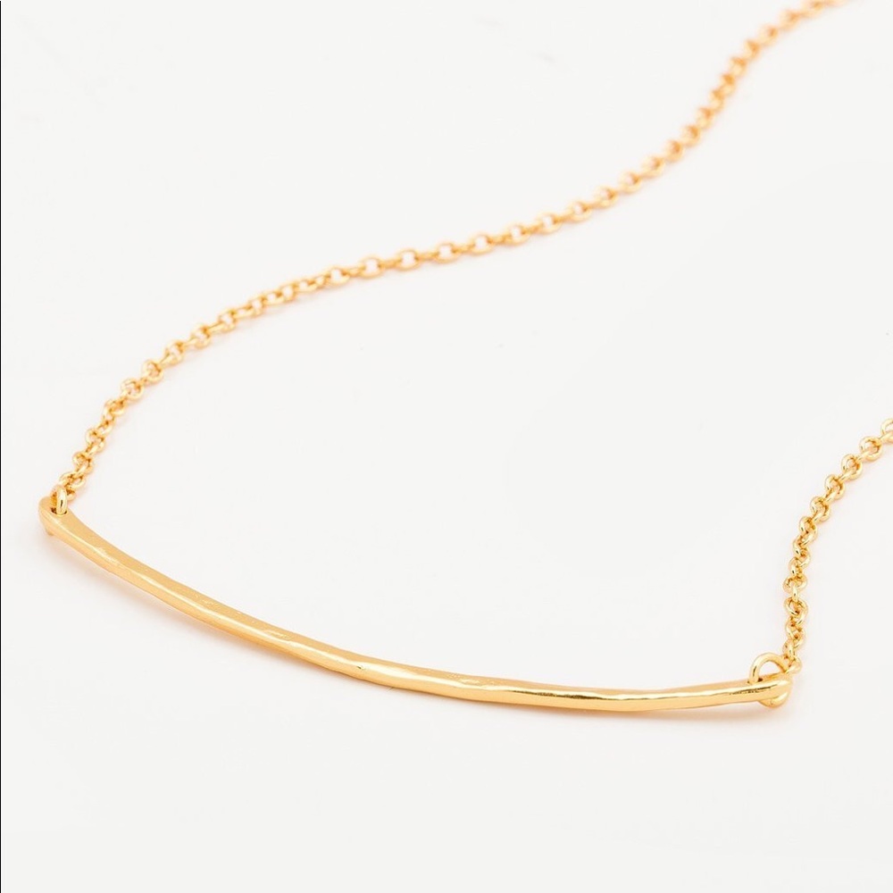 Gorjana - Taner Bar Necklace - Gold - PRISTINE